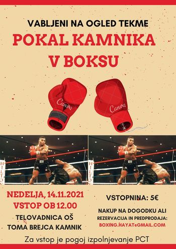 POKAL KAMNIKA V BOKSU - boksarski spektakel se vrača v Kamnik