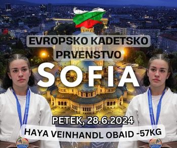 Judoistka Haya Veinhandl Obaid zmagala dve borbi na evropskem kadetskem prvenstvu v Sofiji