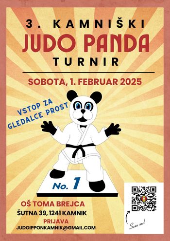 3. Kamniški JUDO PANDA turnir za najmlajše