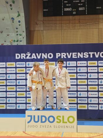 Nik Černe iz Judo kluba Litija do stopničk na Državnem prvenstvu