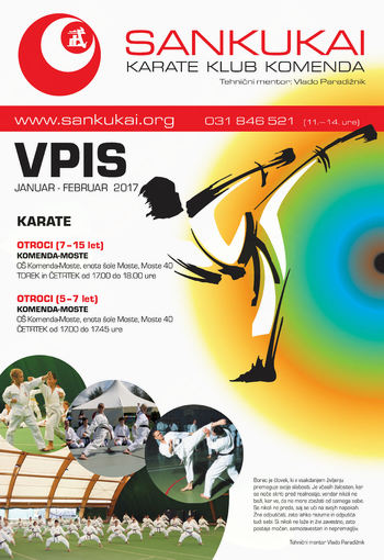 Vpis novih članov pri Karate klubu Komenda