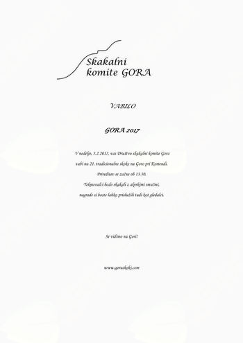 SKOKI NA GORI - nov termin