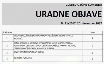 Uradne objave 11/2017