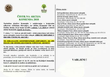 ČISTILNA AKCIJA – KOMENDA 2018