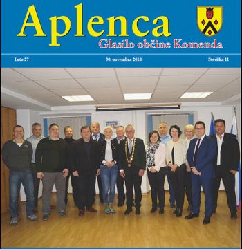  Aplenca – Glasilo občine Komenda 11/2018 