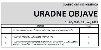 Uradne objave 06/2019