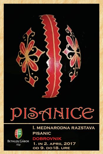 1.mednarodna razstava pisanic/1.nemzetközi hímestojás kiállítása