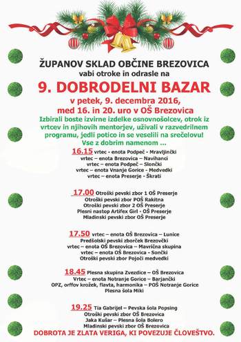 9. Dobrodelni bazar