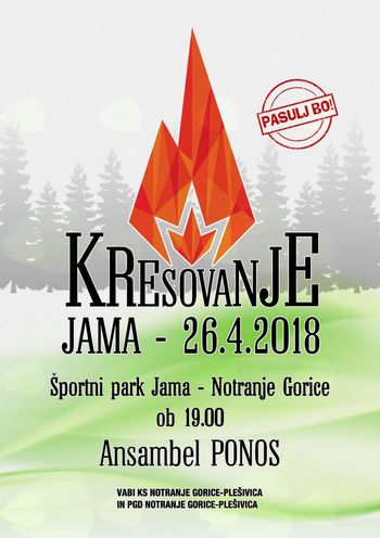 Kresovanje v športnem parku Jama Kresovanje v športnem parku Jama
