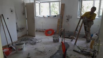 Pričetek sanacije zobozdravstvene ordinacije v Podpeči