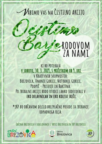 Čistilna akcija - očistimo barje