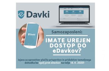 Samozaposleni: že imate urejen dostop do eDavkov?