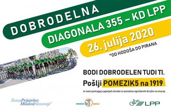 Dobrodelna diagonala 355 - Kolesarsko društvo LPP
