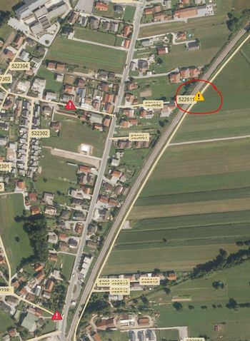 Obvestilo - popolna zapora ceste - Vnanje Gorice ob železnici proti hangarju Obvestilo - popolna zapora ceste - Vnanje Gorice ob železnici proti hangarju