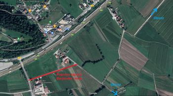 Zapora ceste med Podplešivico in Logom