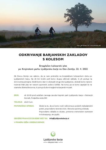 ODKRIVANJE BARJANSKIH ZAKLADOV S KOLESOM 