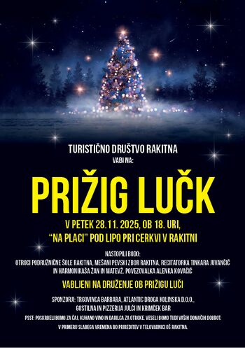 Prižig lučk na Rakitni