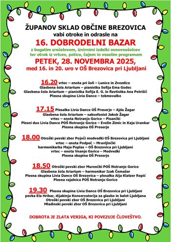 16. DOBRODELNI BAZAR ŽUPANOVEGA SKLADA