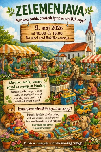 ZELEMENJAVA IN MENJALNICA OTROŠKIH IGRAČ IN OTROŠKIH KNJIG