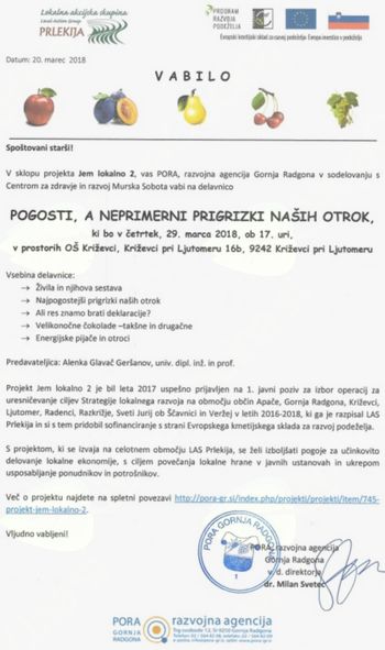 Delavnica: Pogosti, a neprimerni prigrizki naših otrok