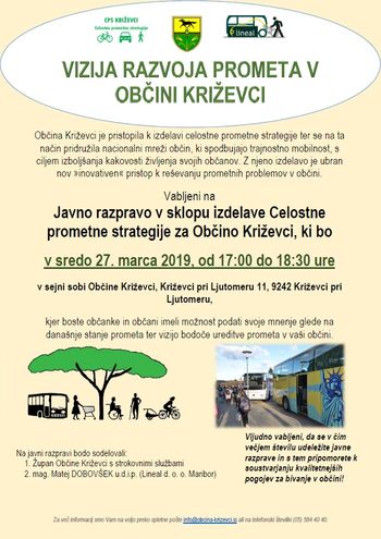 Prva javna razprava v sklopu izdelave Celostne prometne strategije