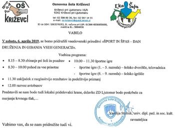 Osnovna šola: "Šport in špas..."