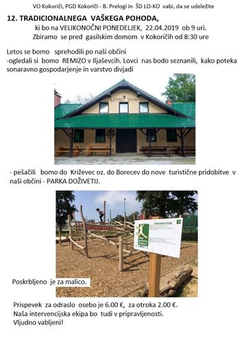 VO Kokoriči: Vaški pohod