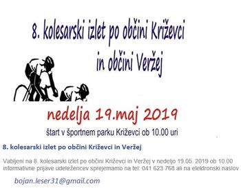 8. kolesarski izlet po občini Križevci in Veržej