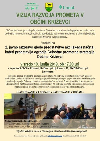 Vabljeni na 2. javno razpravo o Celostni prometni strategiji Občine Križevci