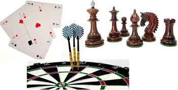 Šah, kartanje in pikado