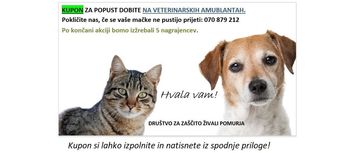 AKCIJA STERILIZACIJ IN KASTRACIJ PSOV IN MAČK