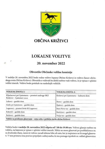 Lokalne volitve v Občini Križevci