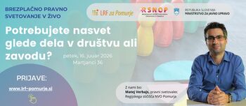 Brezplačno pravno svetovanje za društva in zavode v Pomurju