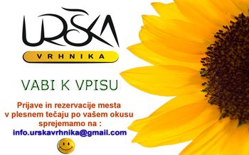 PLESNA ŠOLA URŠKA VRHNIKA VABI K VPISU