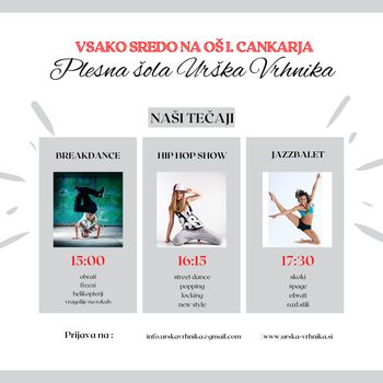 PLEŠI Z NAMI NA OŠ I. CANKARJA