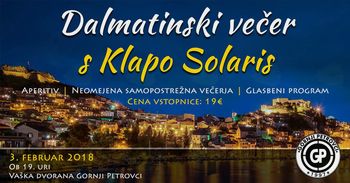 Dalmatinski večer s klapo Solaris