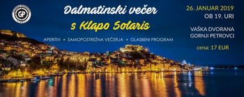 DALMATINSKI VEČER S KLAPO SOLARIS