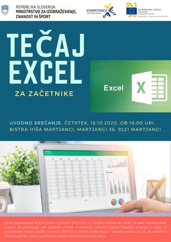 BREZPLAČNI TEČAJ EXCEL ZA ZAČETNIKE