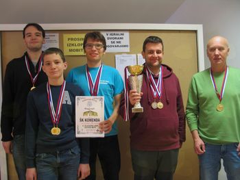 II. ČLANSKA ŠAHOVSKA LIGA ZAHOD 2017