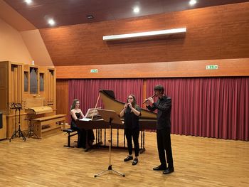 Koncert študentov kljunaste flavte iz Akademije za glasbo.