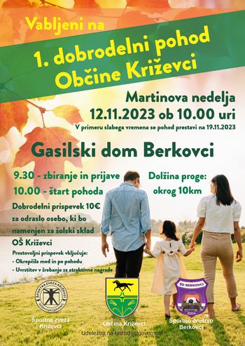 DOBRODELNI POHOD OBČINE KRIŽEVCI