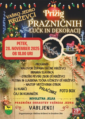 VABILO NA PRIŽIG PRAZNIČNIH LUČK
