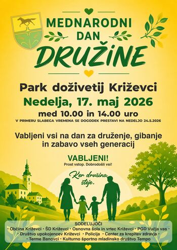 VABILO NA DOGODEK - MEDNARODNI DAN DRUŽINE, 17. MAJ 2026