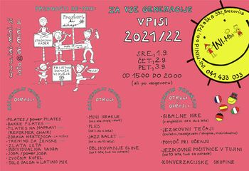 INI-MINI d.o.o.; vpisi v vodene vadbe, jogo in jezikovne tečaje