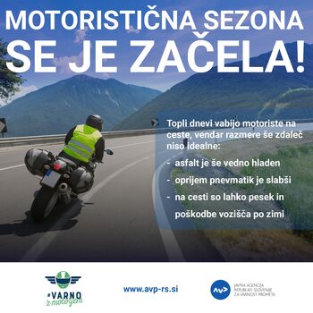 Motoristična sezona se je začela – vozimo odgovorno in previdno 