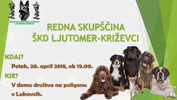 REDNA SKUPŠČINA Športnega kinološkega društva Ljutomer-Križevci
