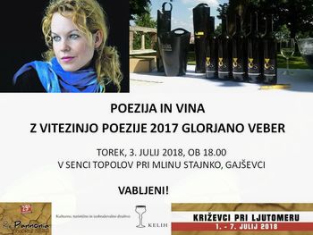 Poezija in vino z Vitezinjo poezije 2017 Glorjano Veber