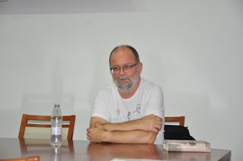Pogovor s pisateljem Andrejem E. Skubicem v Križevcih