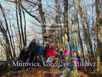 FOTOREPORTAŽA : Mladi planinci PD Podpeč Preserje na poti od Murovice do Sv Miklavža 17.11.2018
