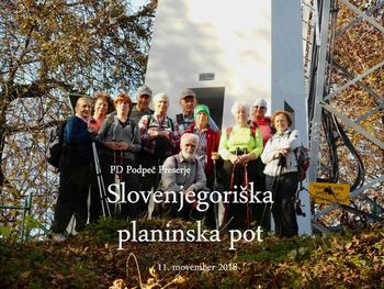 FOTOREPORTAŽA : PD po Slovenjegoriški  planinski poti 11. 11. 2018                        